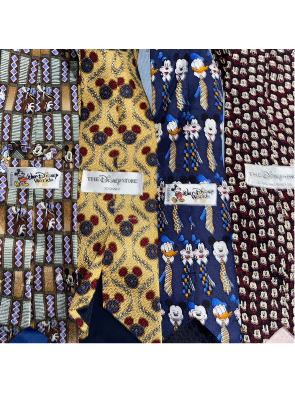 Men's Official Disney Mickey Mouse & Friends Lot of 4 Silk Ties - Picture 6 of 7